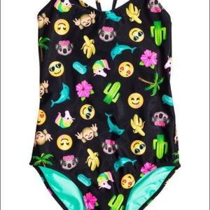 kids (ages 11-13) emoji bathing suit